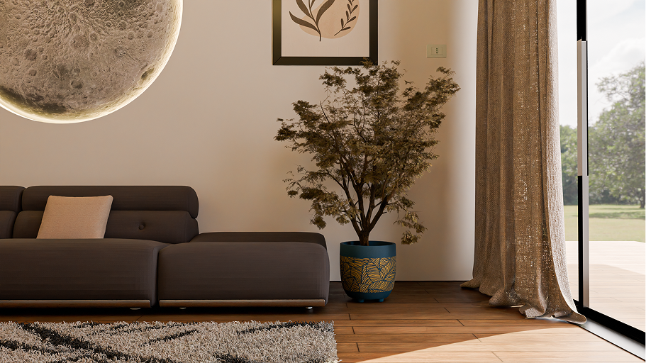 3D render terrace