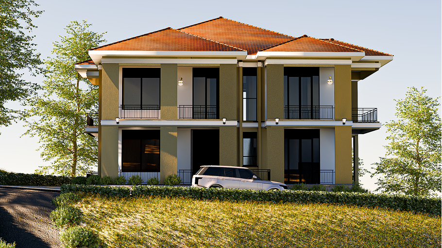 3D render exterior view