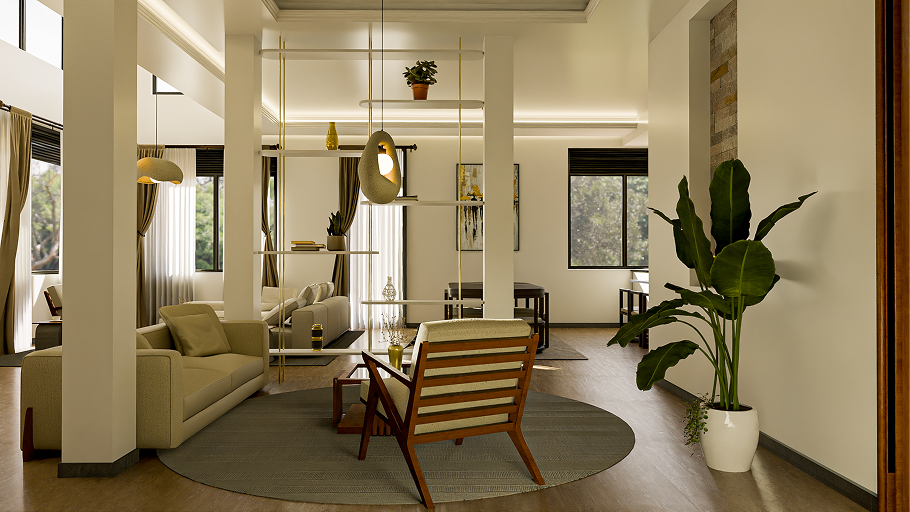 3D render bedroom